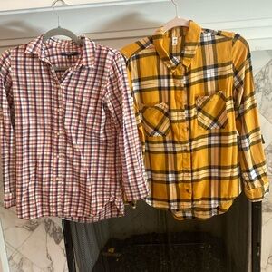 Plaid bundle madewell and BP